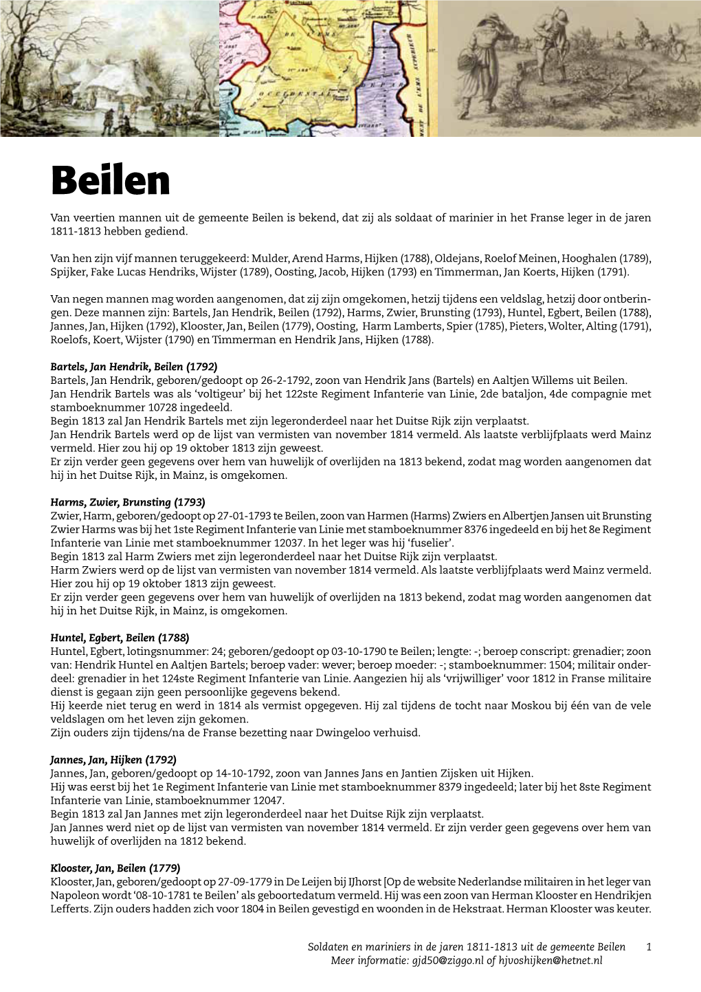 Beilen 1811-1813