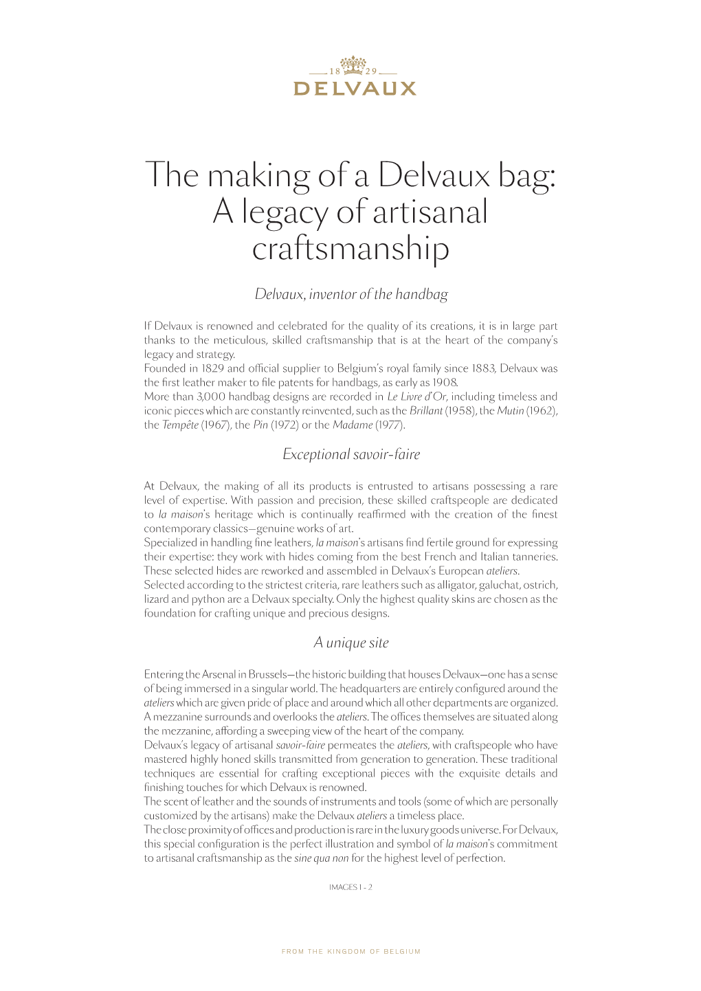 The Making of a Delvaux Bag: a Legacy of Artisanal Craftsmanship