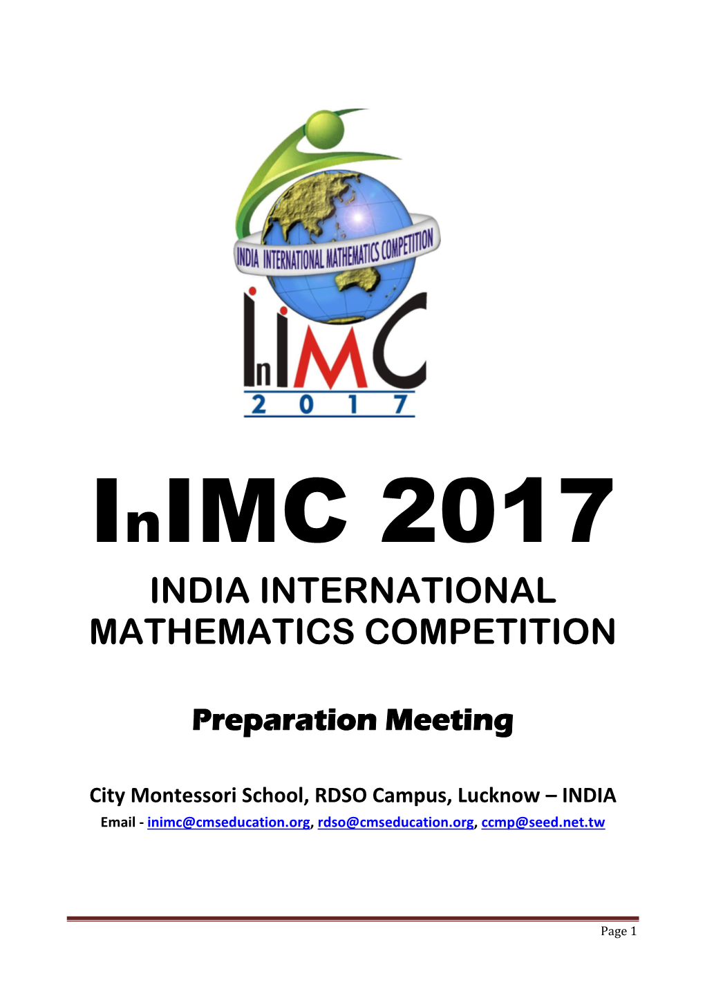 India International Mathematics Competition