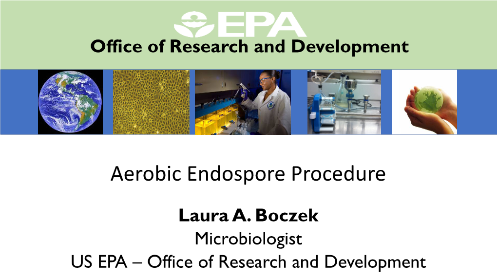 Aerobic Endospore Procedure