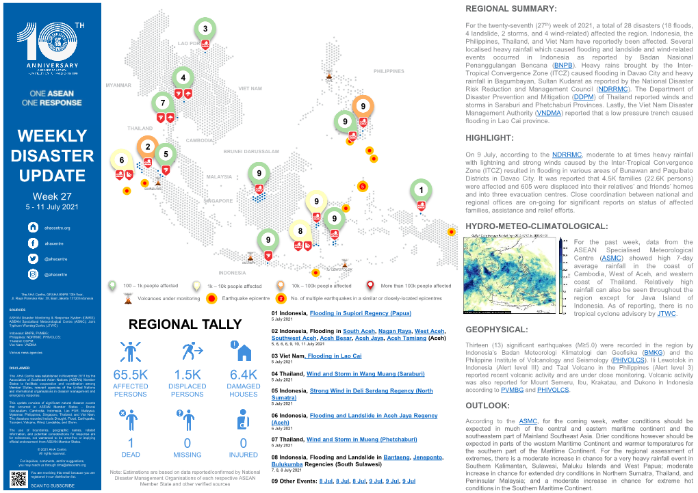 Weekly Disaster Update