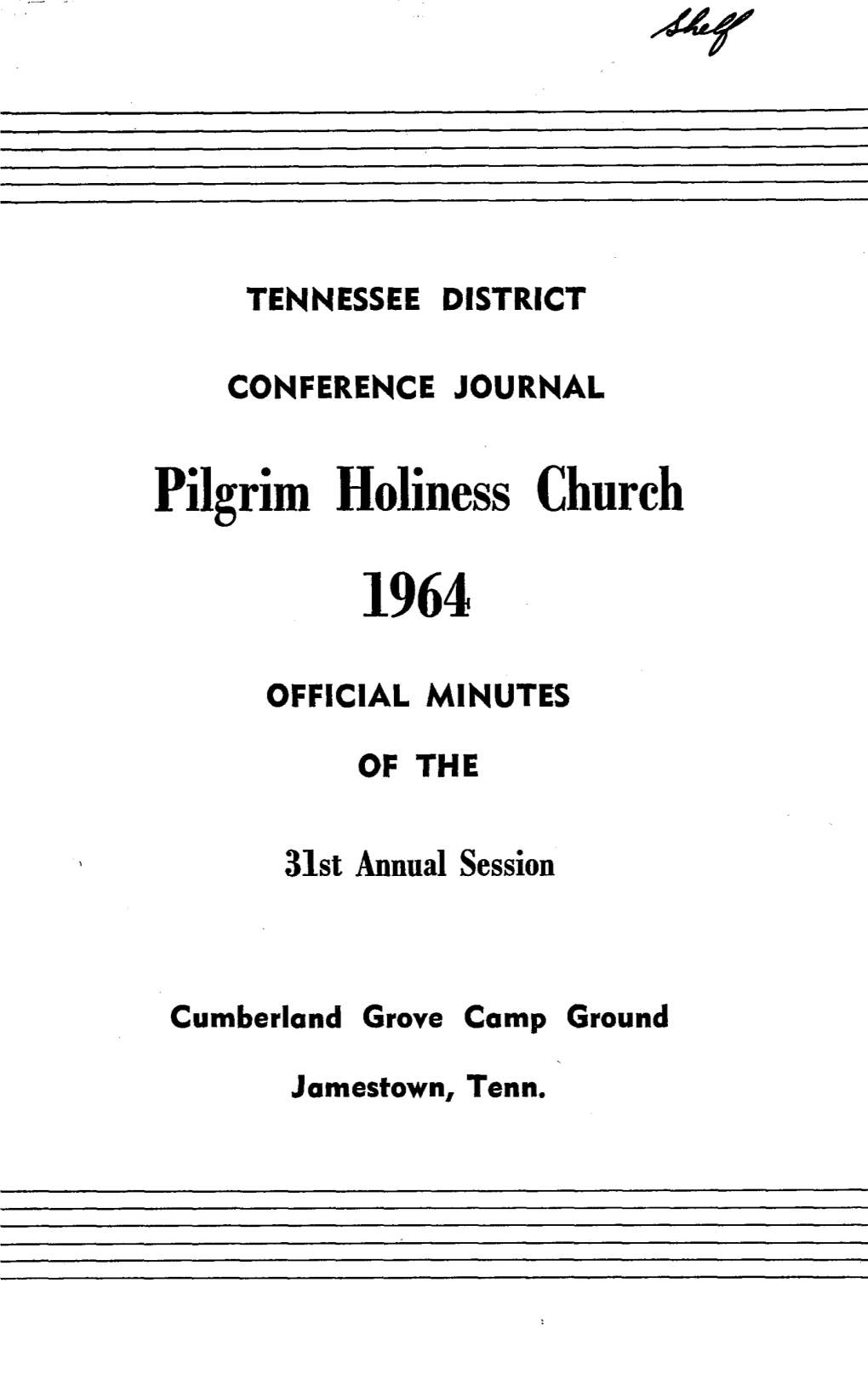 Pilgrim Holiness Church 1964