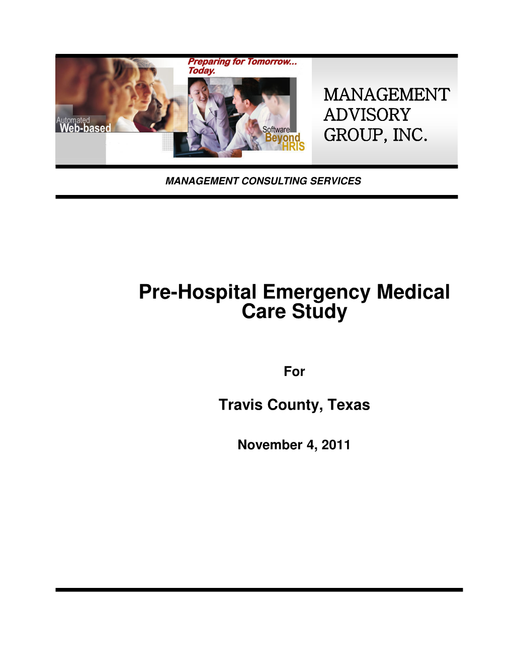Pre-Hospital Emergency Medical Care Study