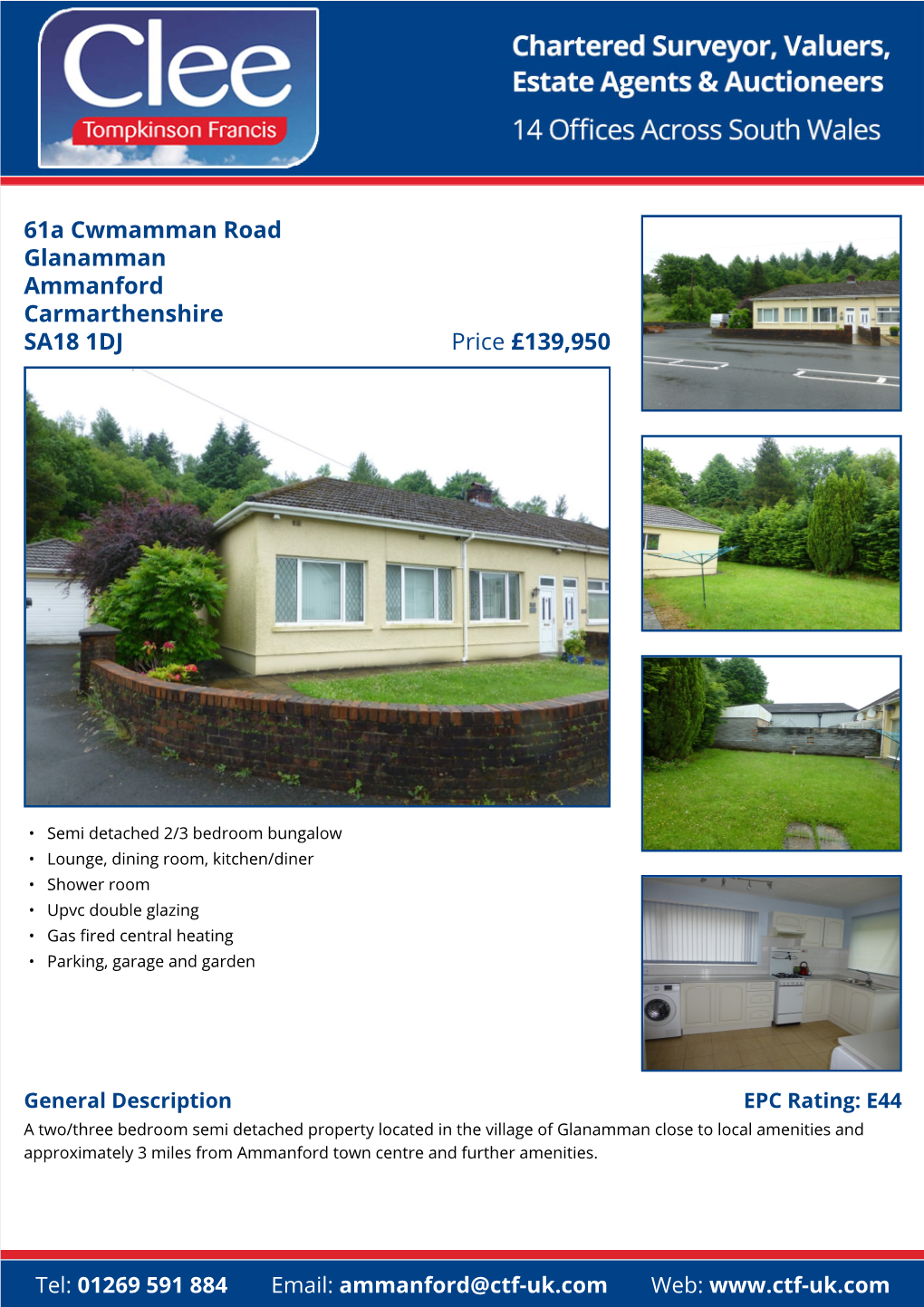 61A Cwmamman Road Glanamman Ammanford Carmarthenshire Price