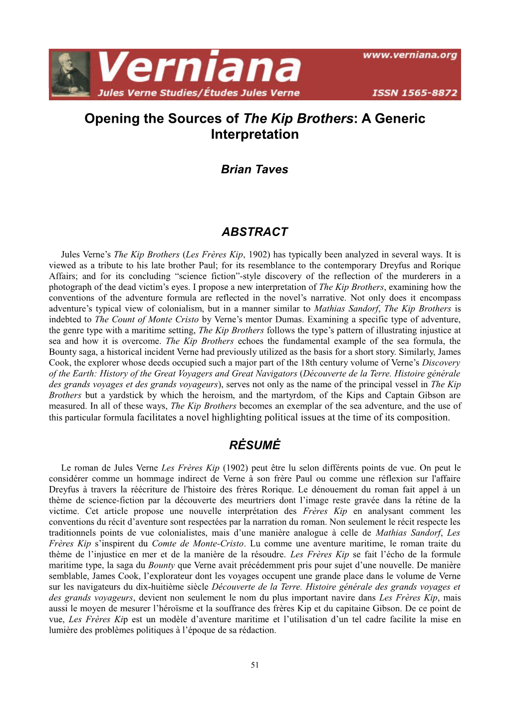 Opening the Sources of the Kip Brothers: a Generic Interpretation