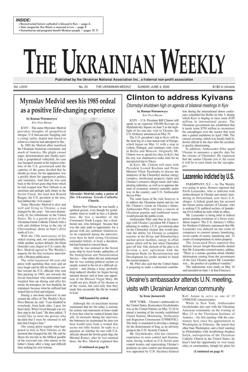 The Ukrainian Weekly 2000, No.23