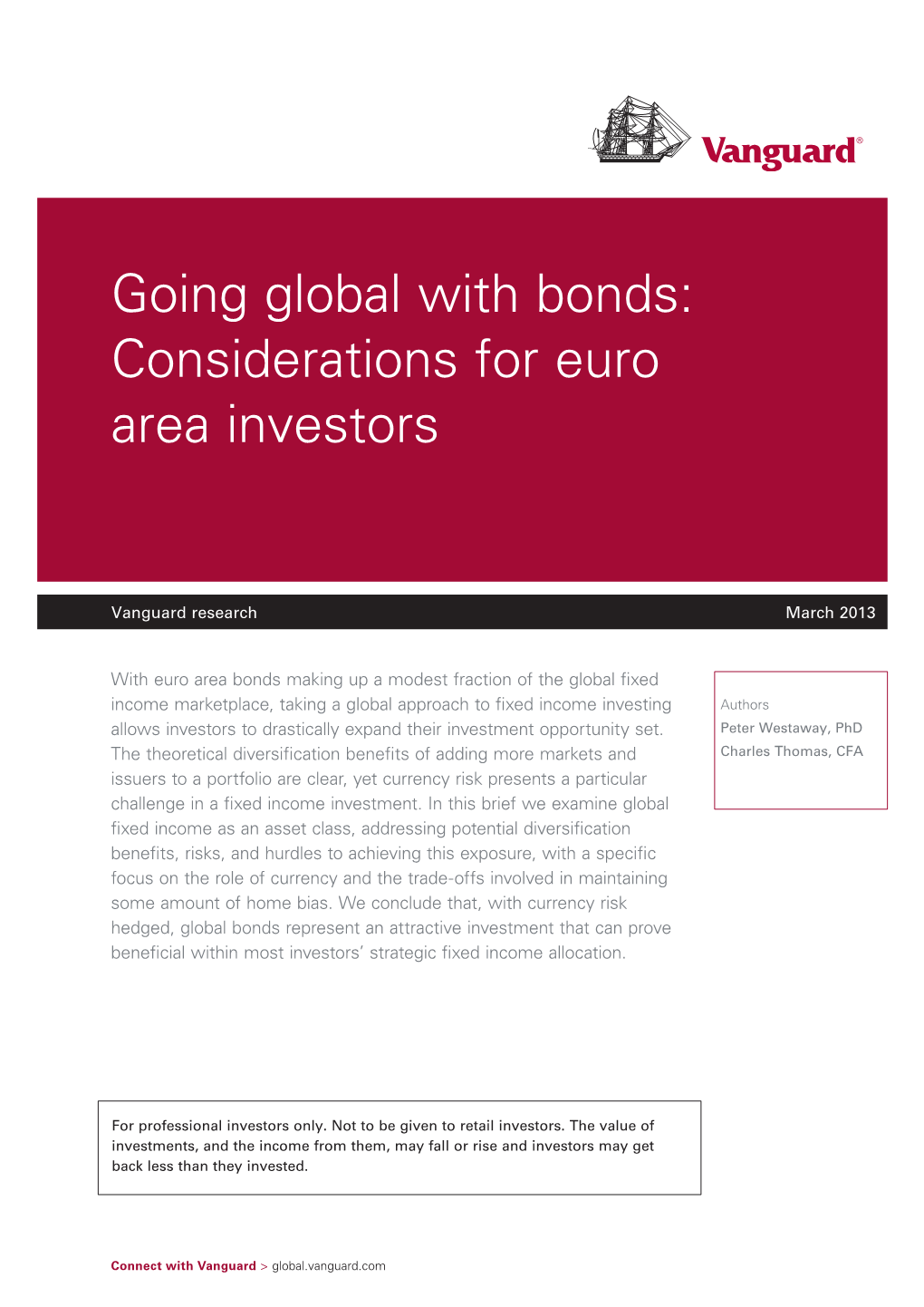 Going Global with Bonds: Considerations for Euro Area Investors