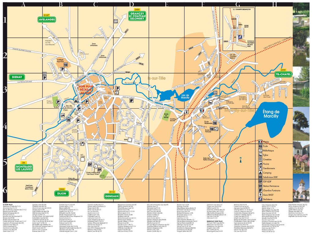 Plan Is-Sur-Tille / Marcilly-Sur-Tille