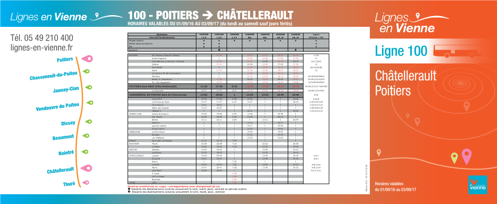 Lignes Jours De Fonctionnement L À S L À S L À V Mer Mer LM JV LM JV VITALIS / TAC Tél