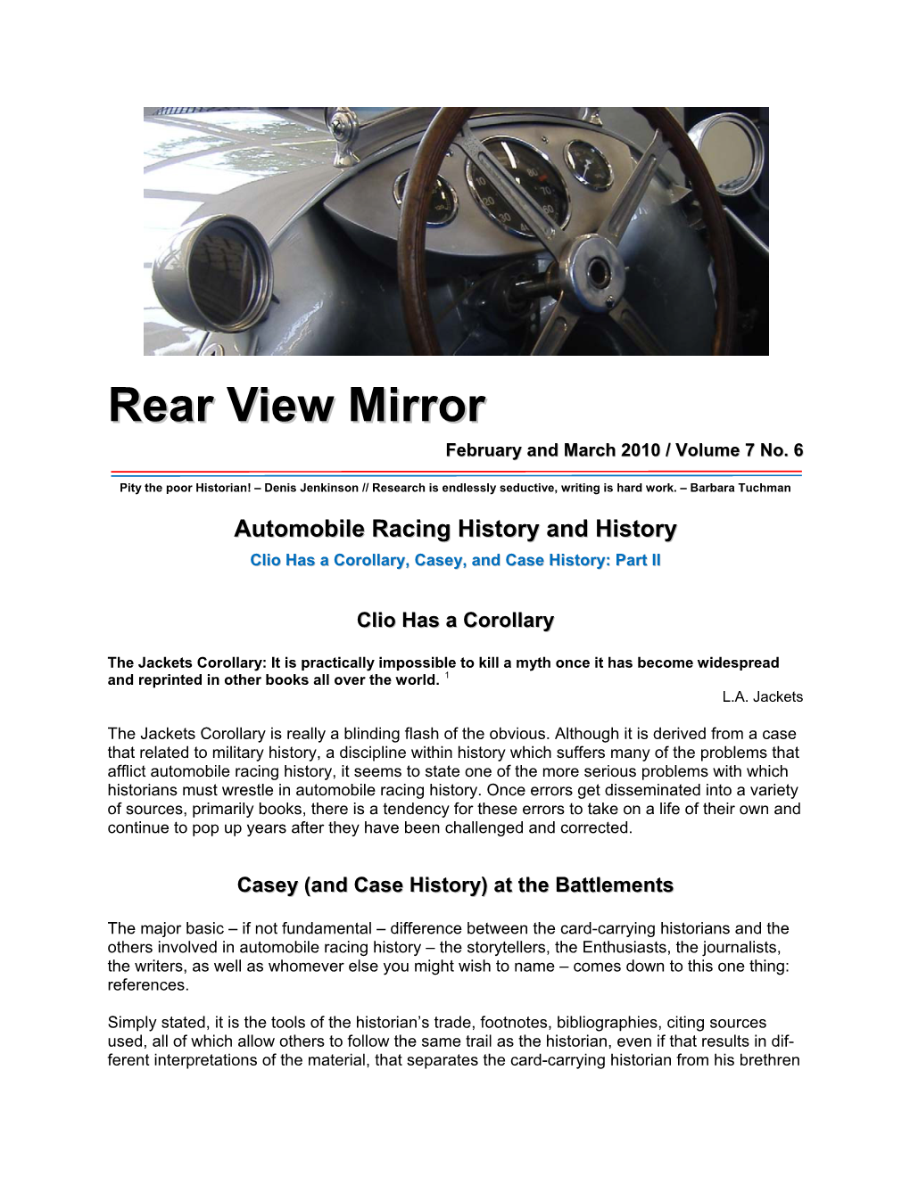 Rear View Mirror