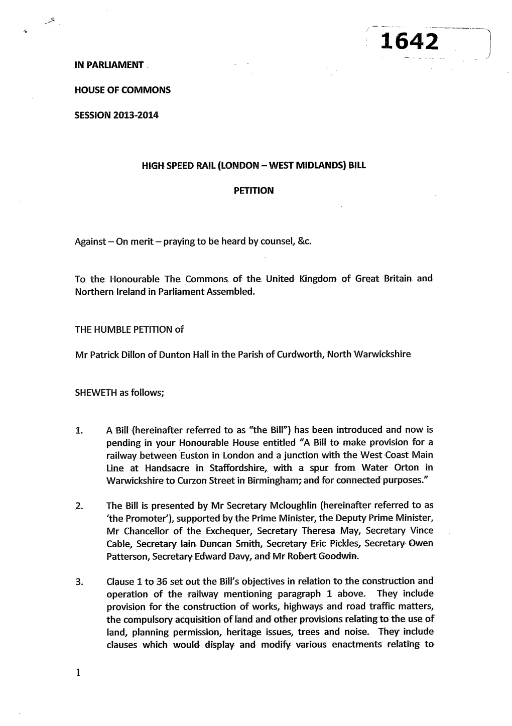 Inparliament House of Commons Session 2013-2014