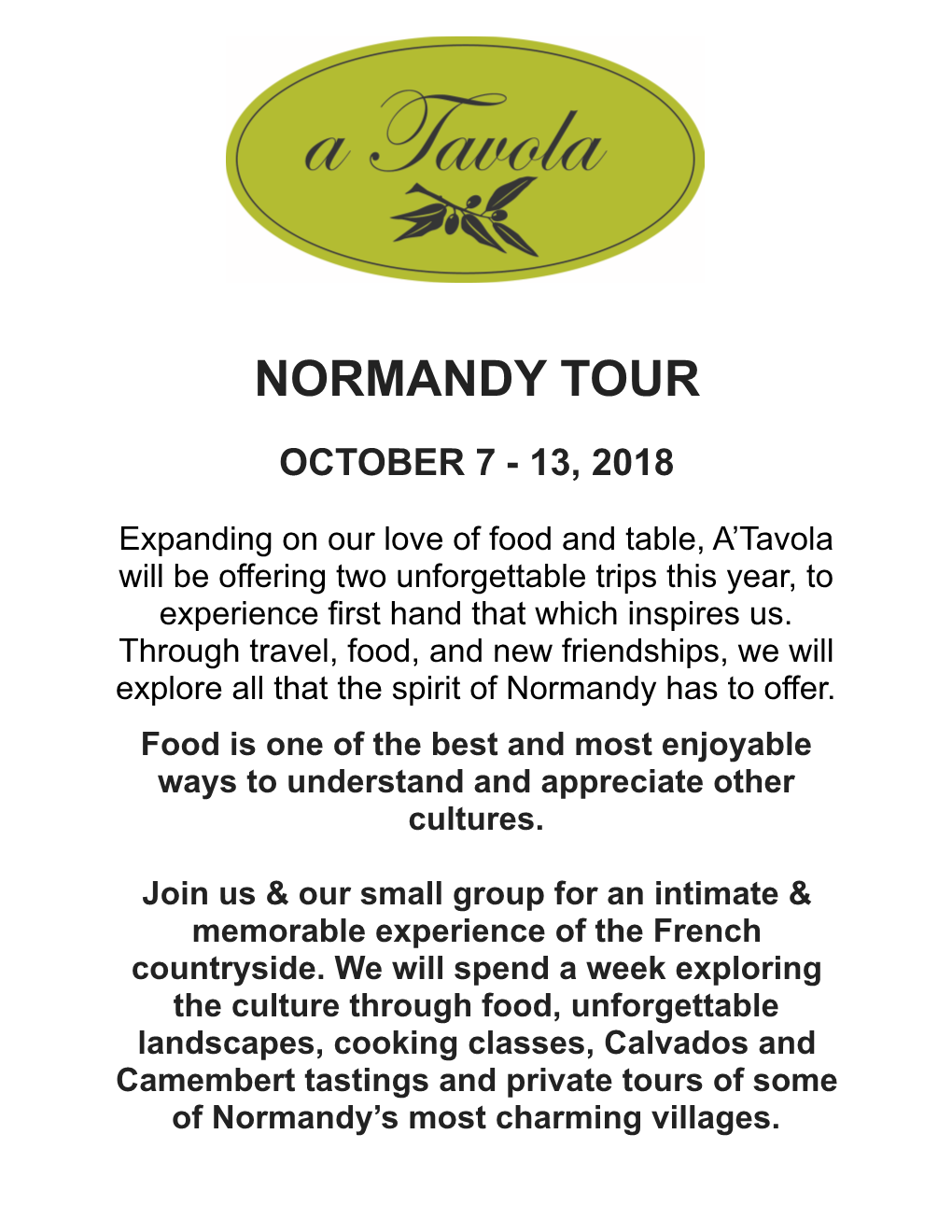 Normandy Itinerary 2018.Pages