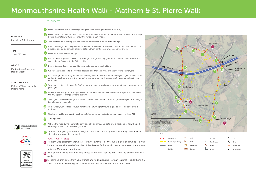 Monmouthshire Health Walk - Mathern & St