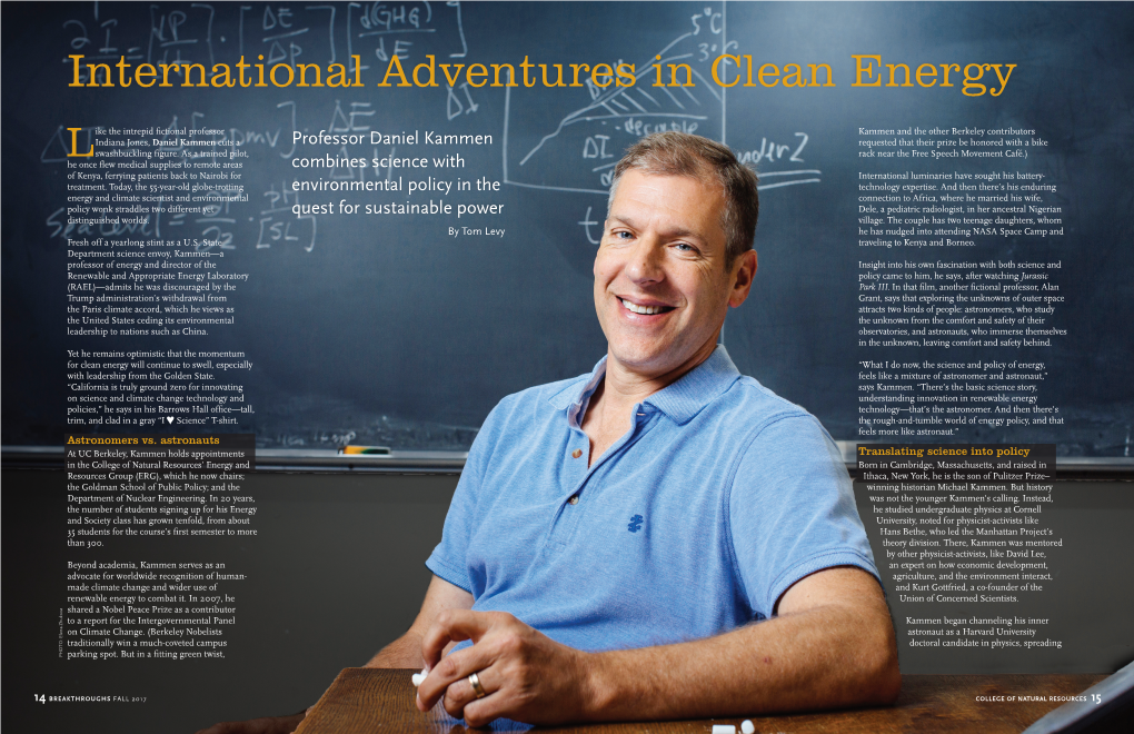 International Adventures in Clean Energy