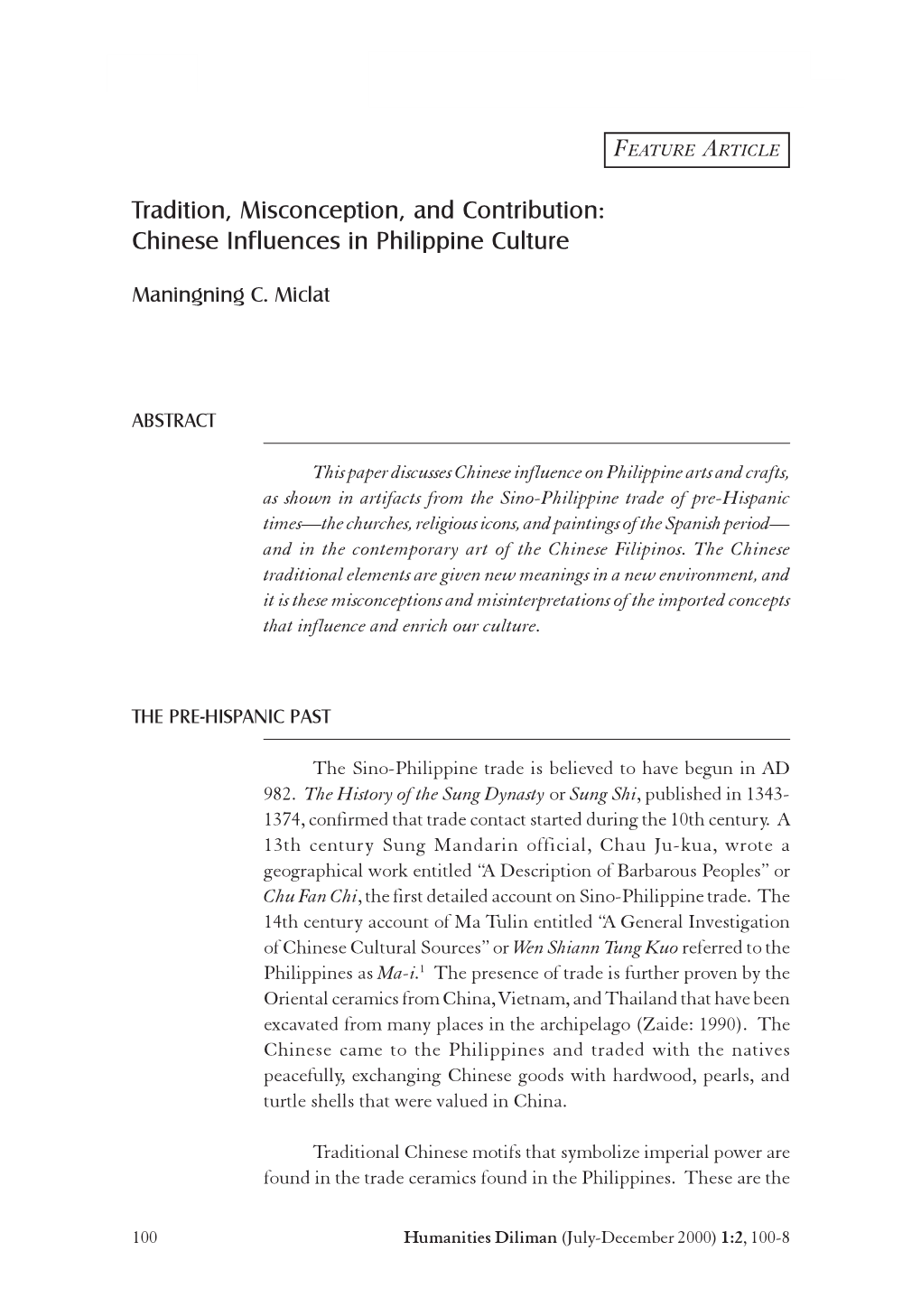 Chinese Influences in Philippine Culture