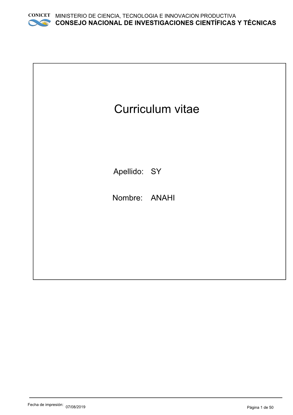 Curriculum Vitae