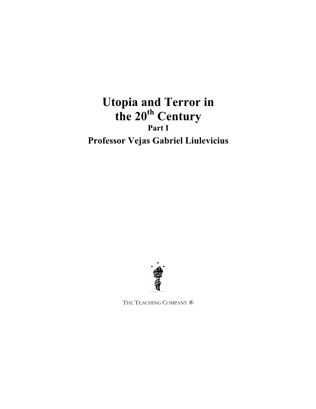 Utopia & Terror in the 20Th Century.Pdf