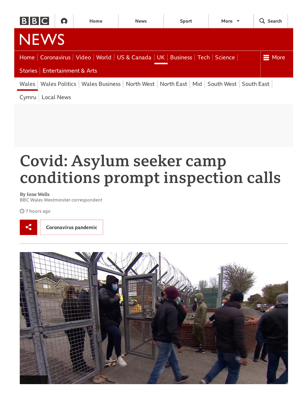 Covid: Asylum Seeker Camp Conditions Prompt Inspection Calls (BBC News)