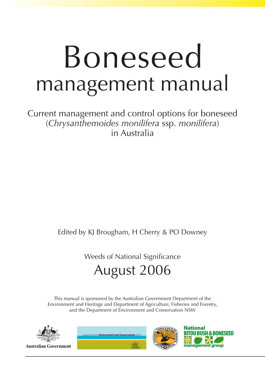 Boneseed Management Manual