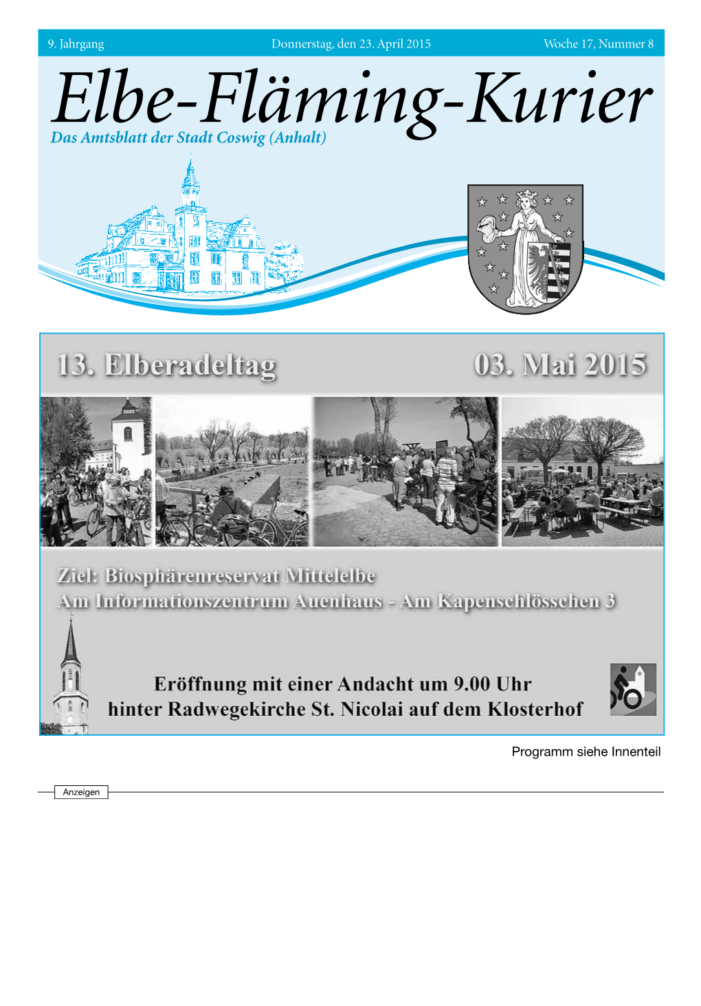 Elbe-Fläming-Kurier Das Amtsblatt Der Stadt Coswig (Anhalt)