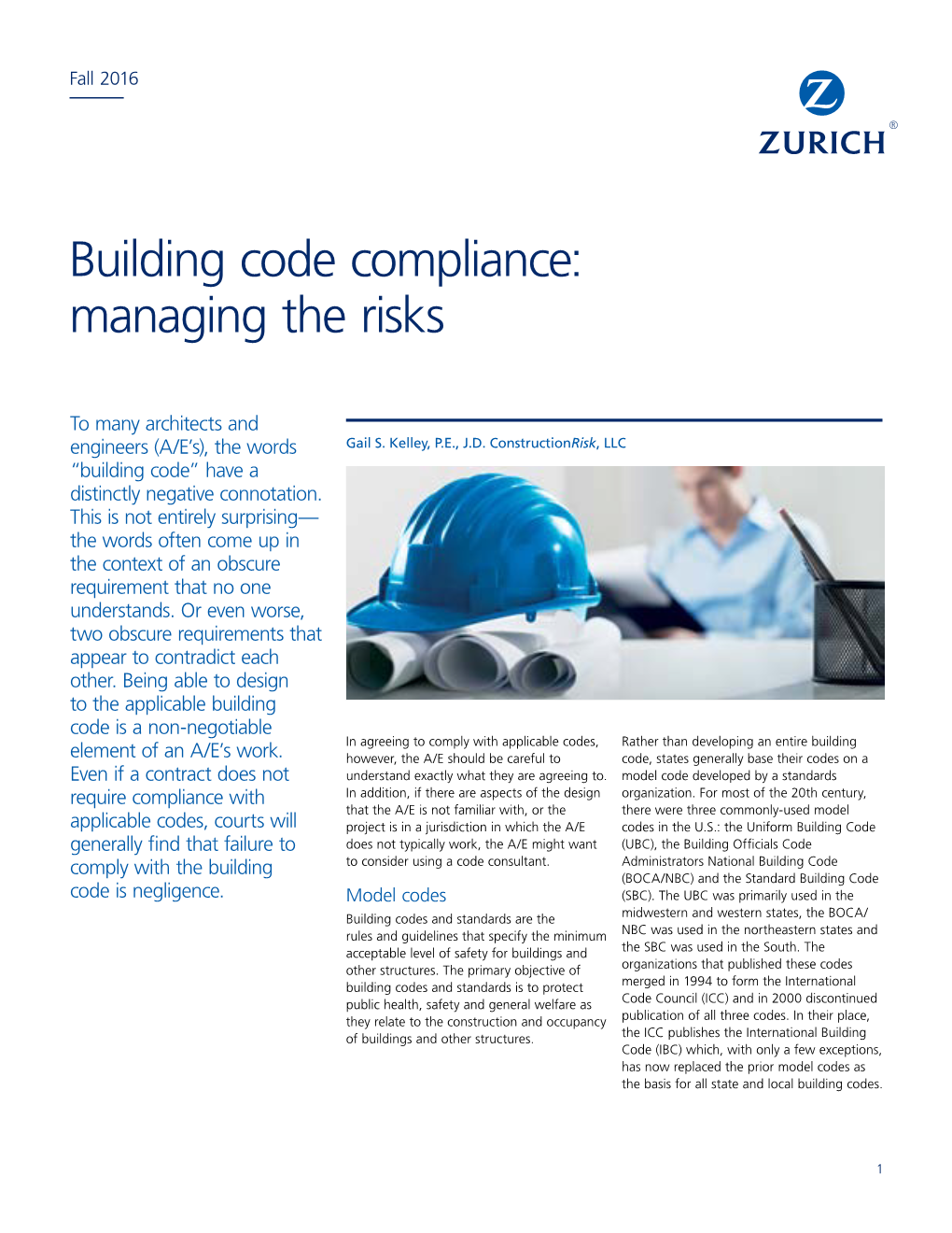 Building Code Compliance: Managing the Risks