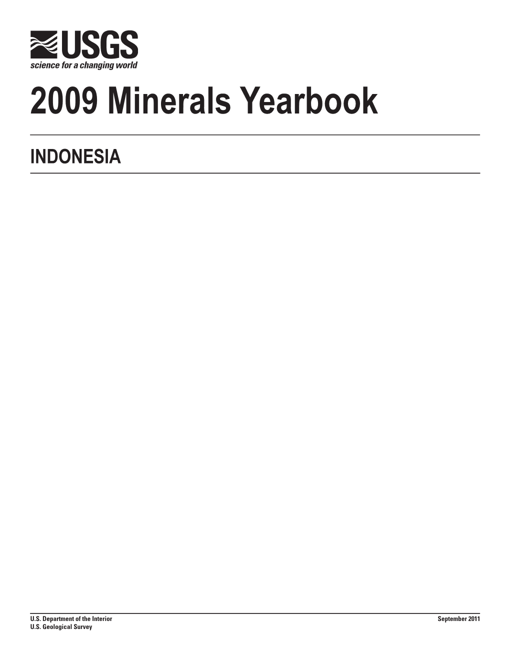 The Mineral Industry of Indonesia in 2009