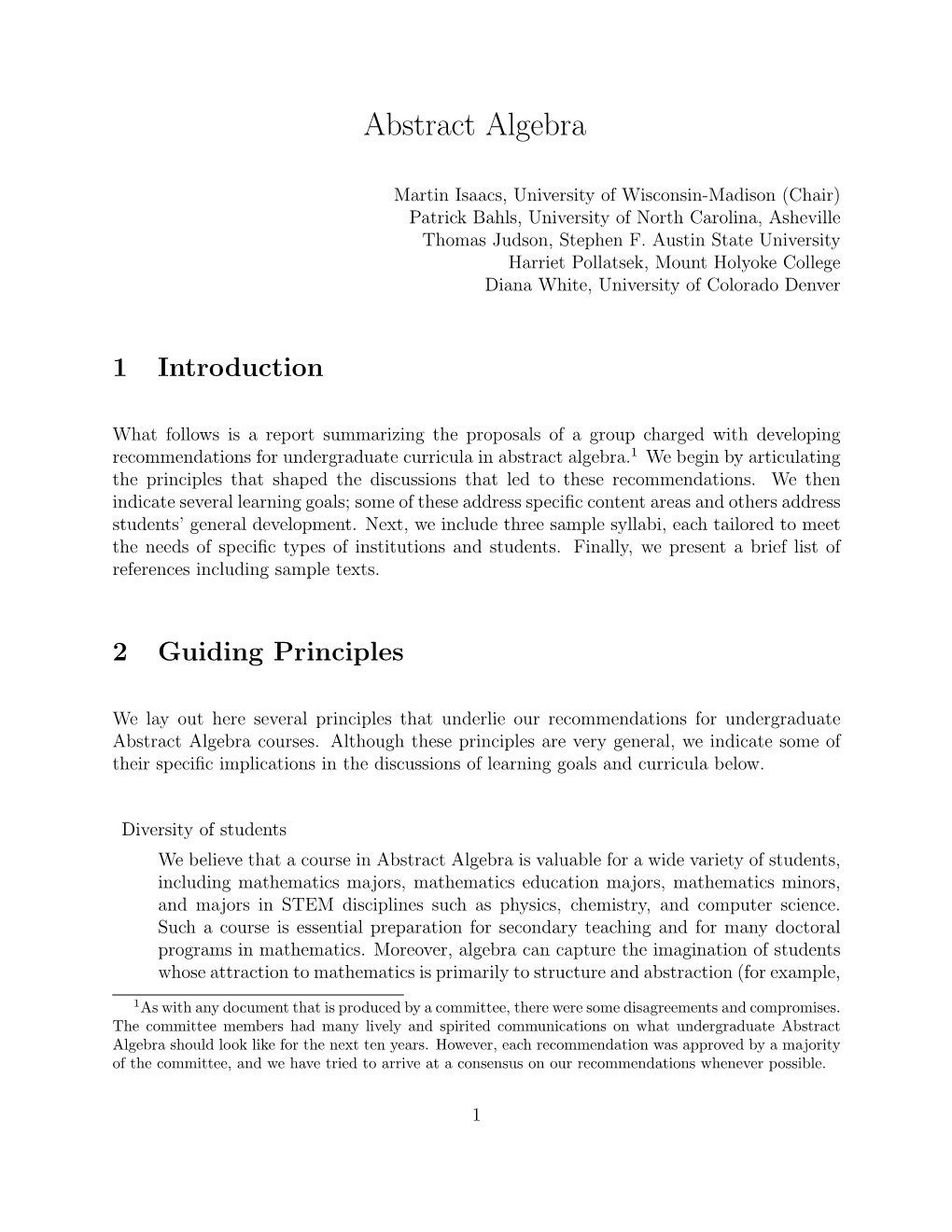 Abstract Algebra