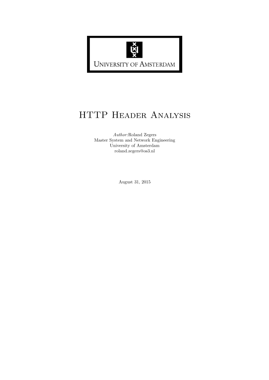 HTTP Header Analysis