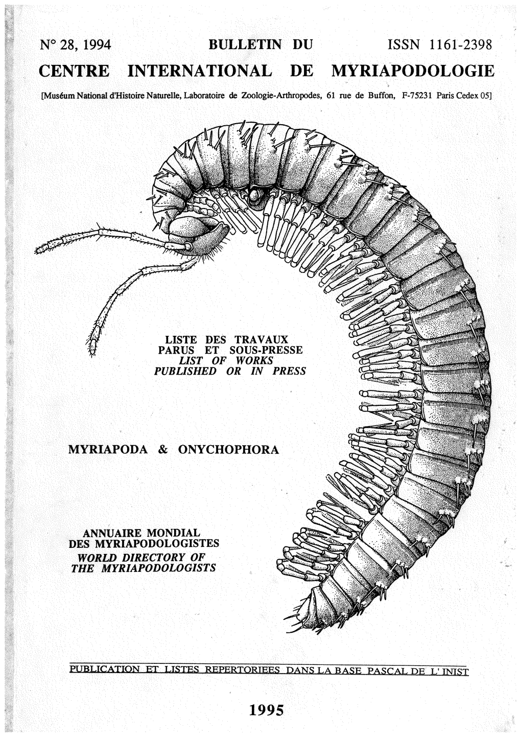 Centre International De Myriapodologie