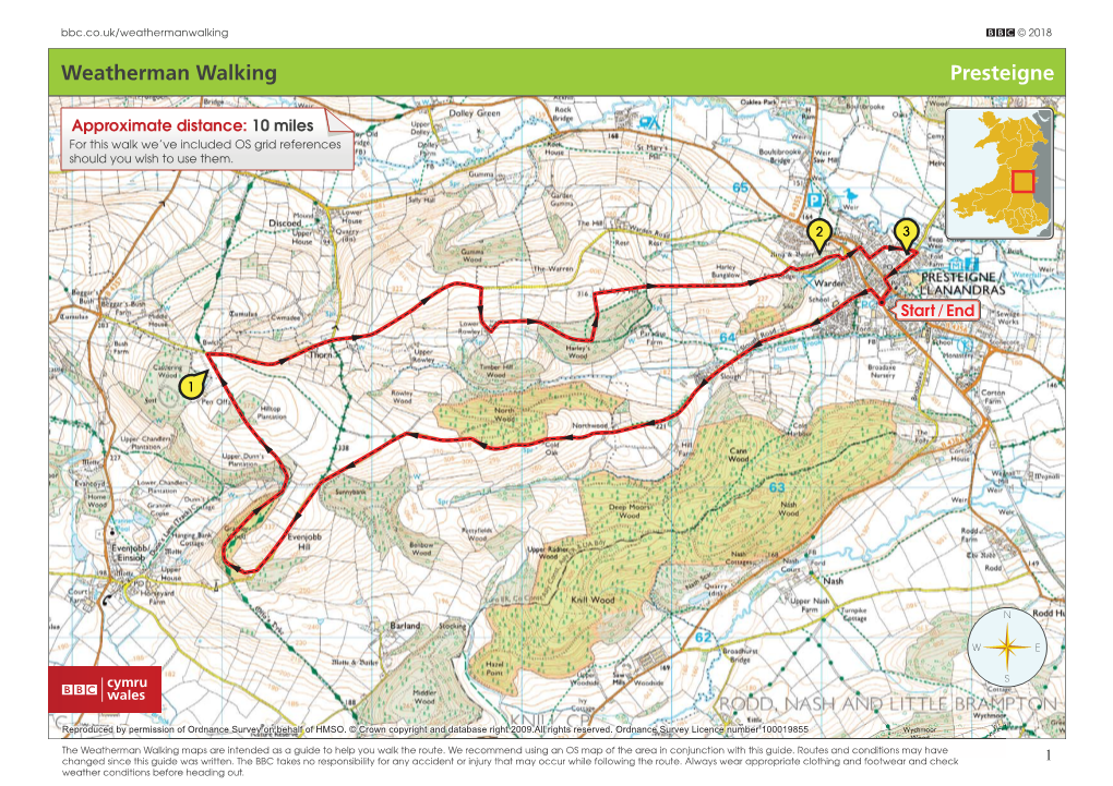 Weatherman Walking Presteigne