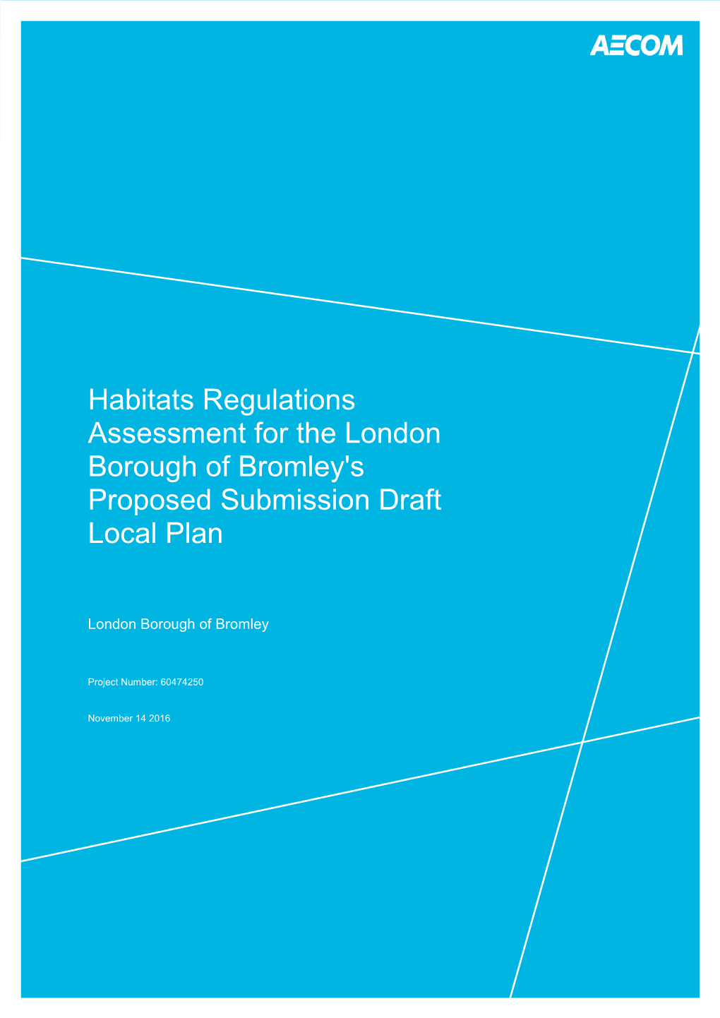 Isla Hoffmann-Heap Report Habitats Regulations Assessment for The