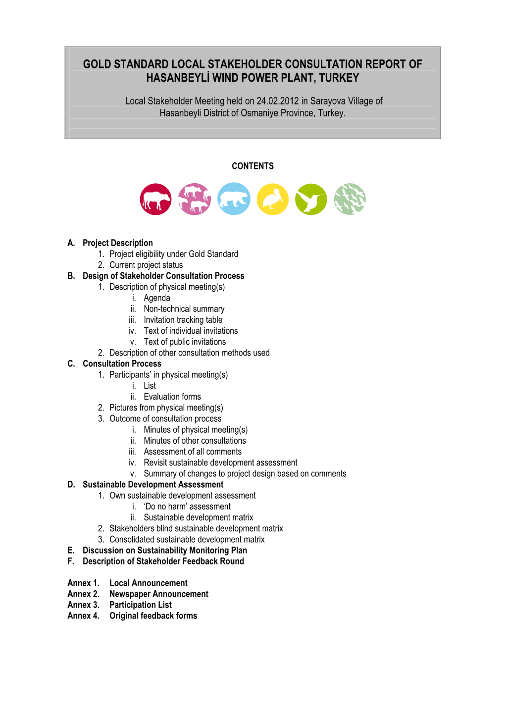 Clean Development Mechanism Project Design Document Form