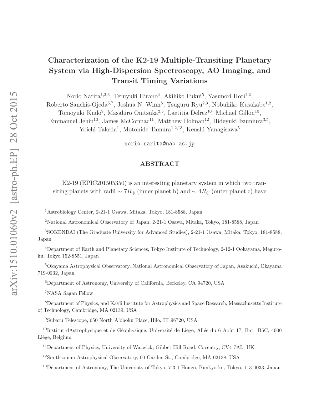 Characterization of the K2-19 Multiple-Transiting Planetary