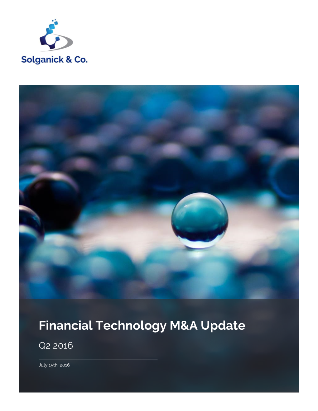 Financial Technology M&A Update