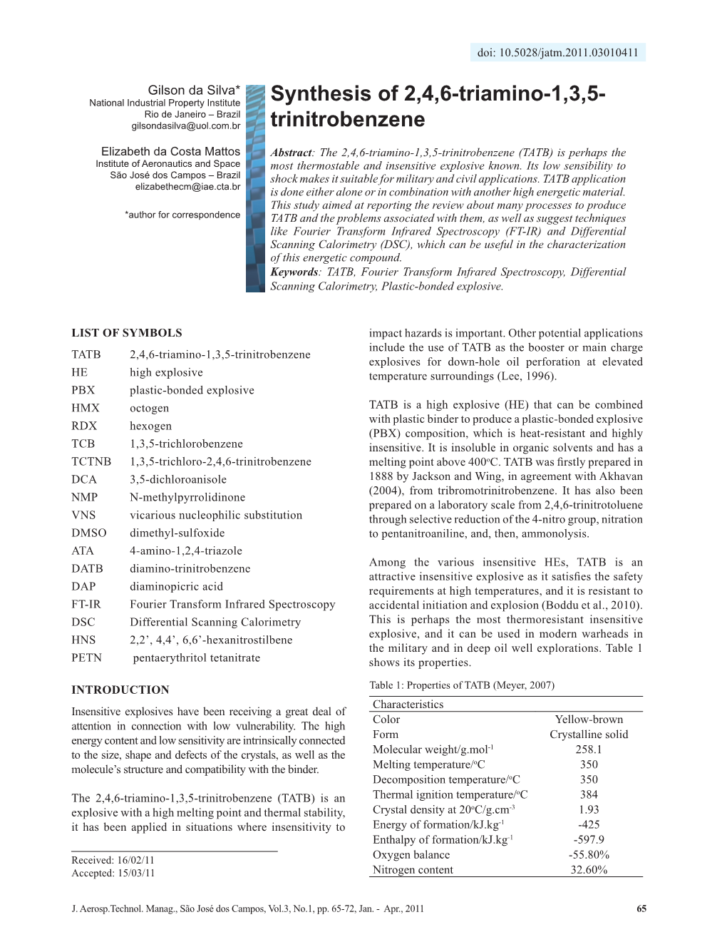 Trinitrobenzene