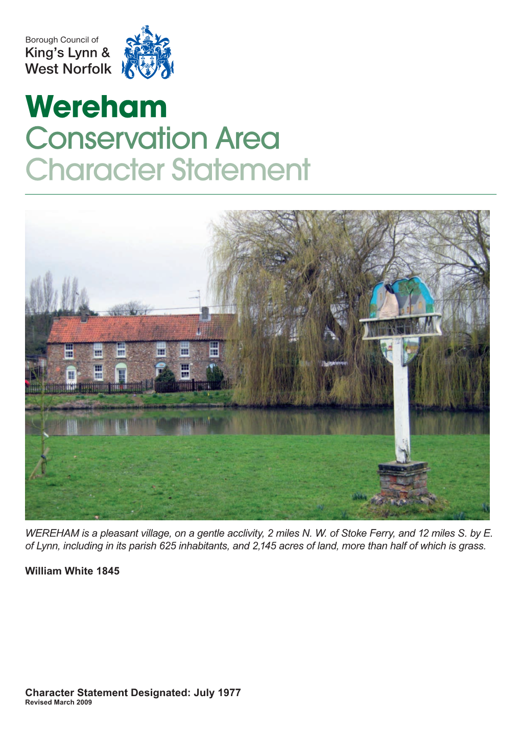 Wereham Conservation Area Character Statement