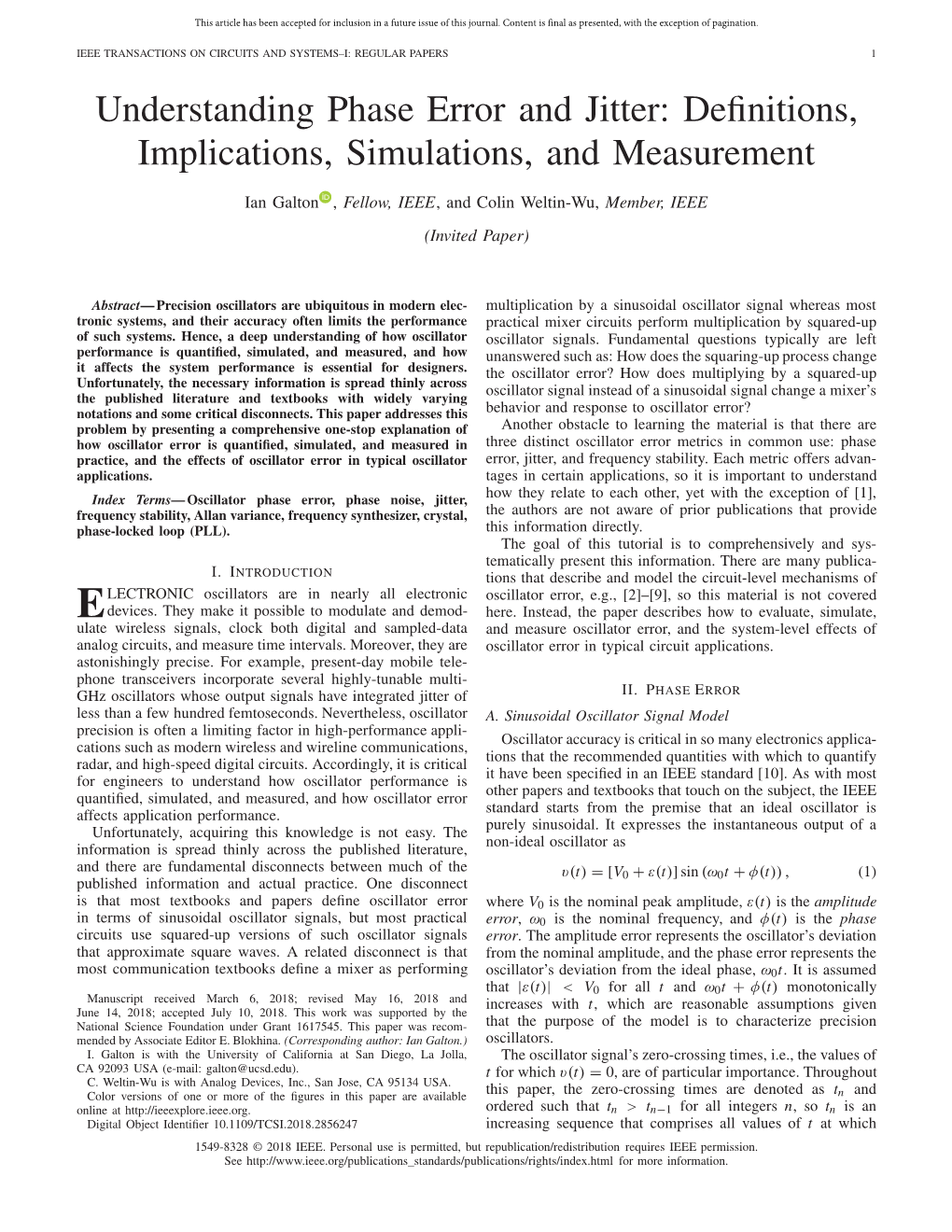 Understanding Phase Error and Jitter: Definitions, Implications