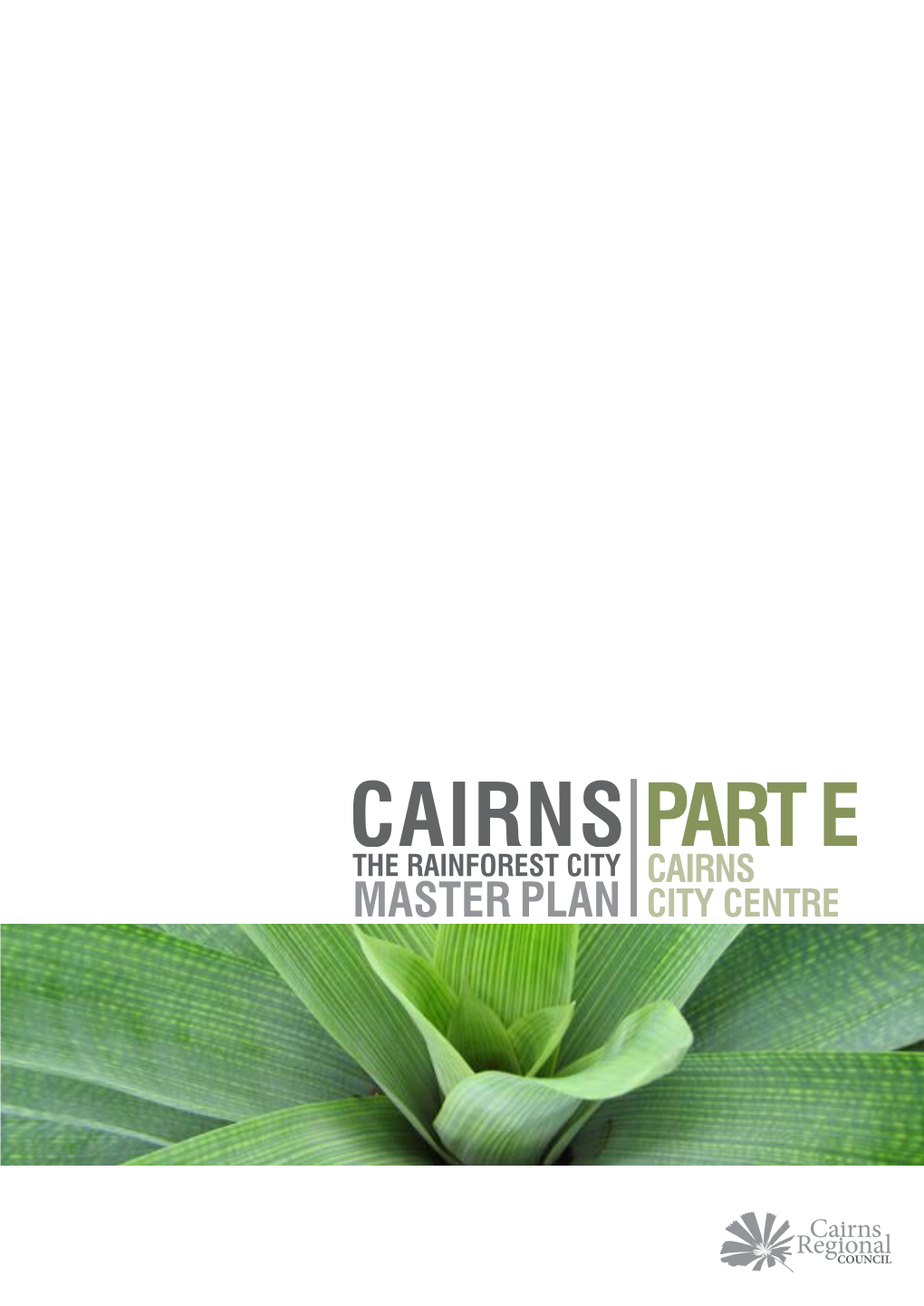 Cairns Part E the Rainforest City Cairns Master Plan City Centre