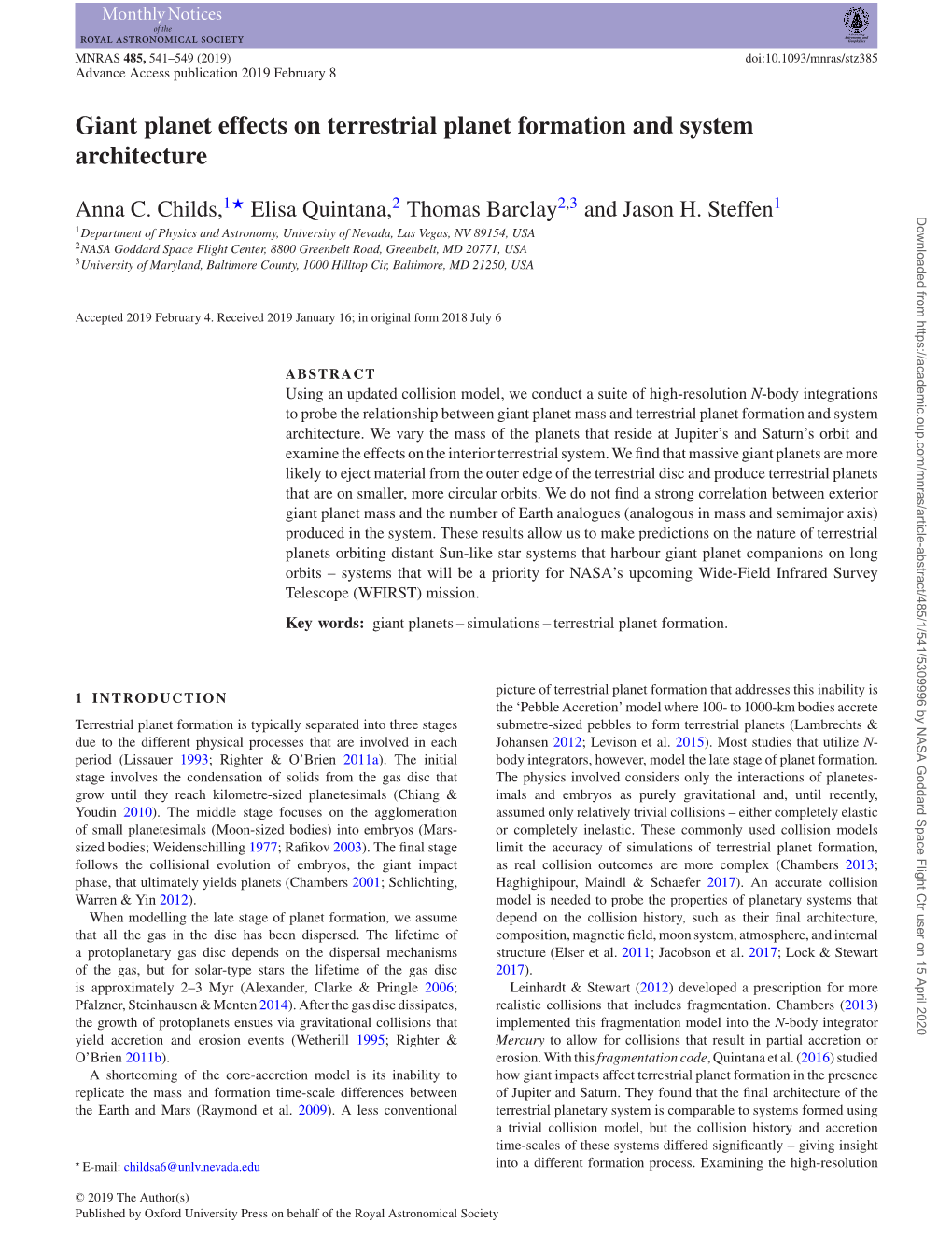 Giant Planet Effects on Terrestrial Planet Formation and System Architecture