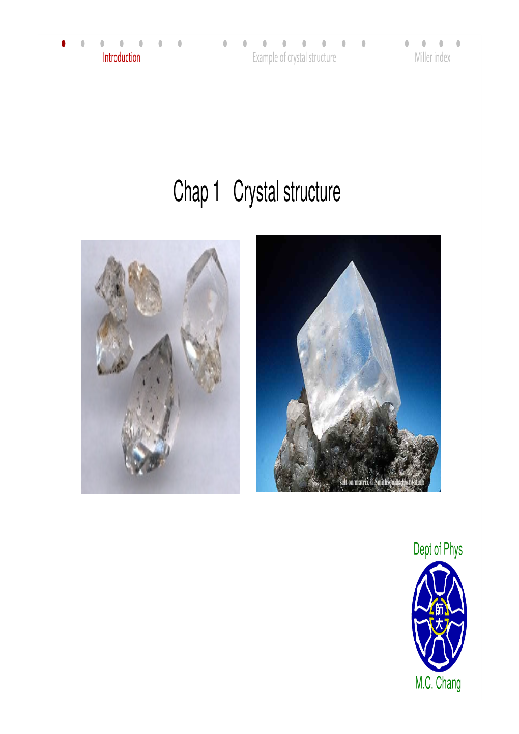 Chap 1 Crystal Structure