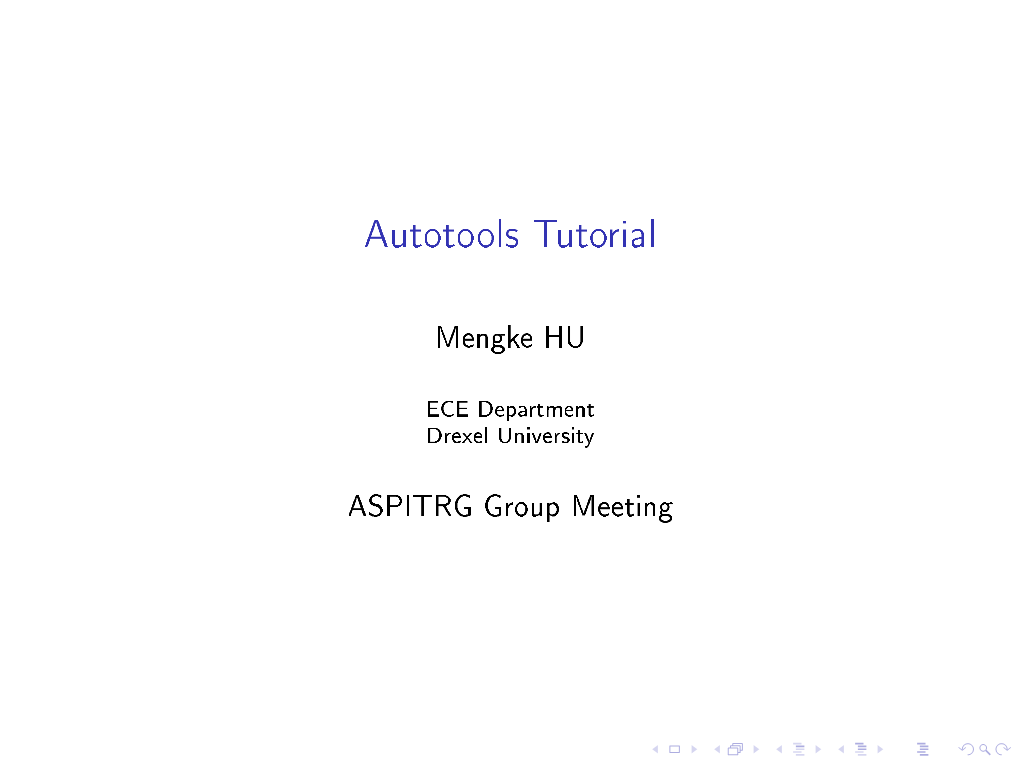 Autotools Tutorial