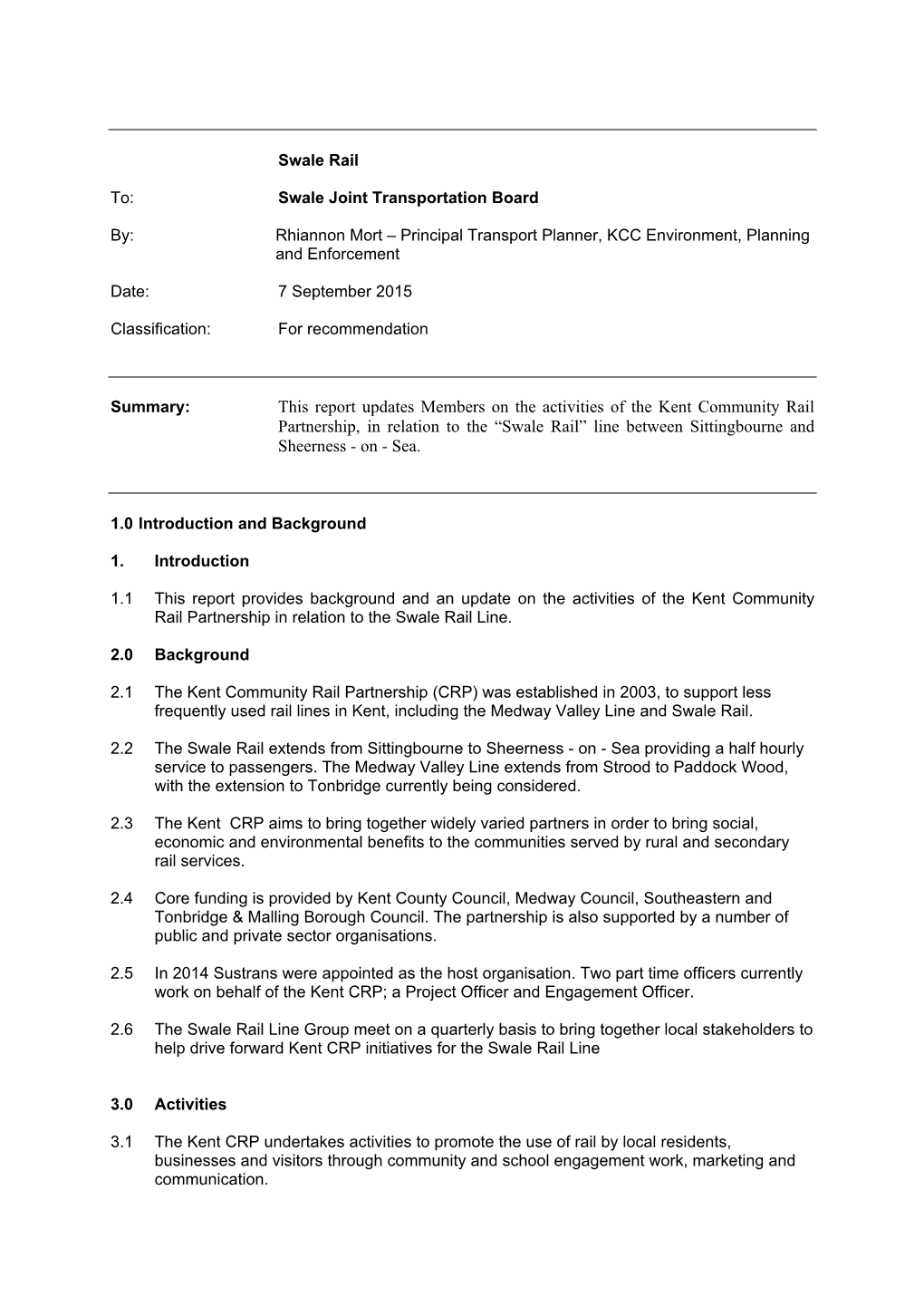 Report Format Including Decision Notice for Cabinet