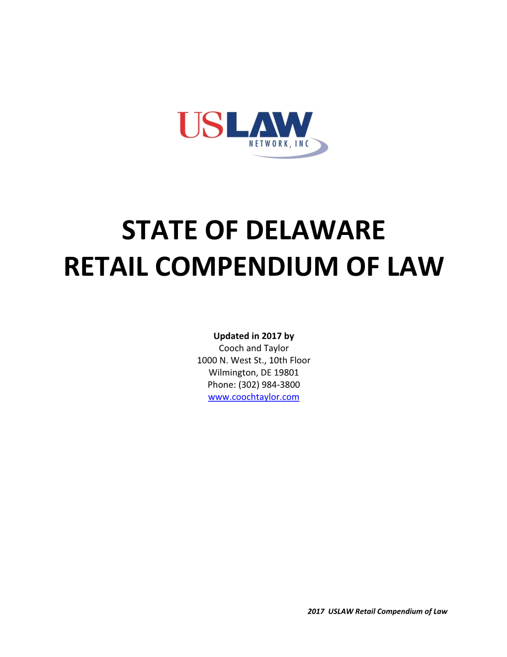 State of Delaware Retail Compendium of Law