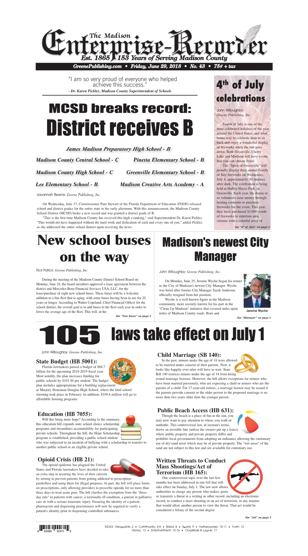 Madison Enterprise-Recorder VIEWPOINTS & OPINIONS