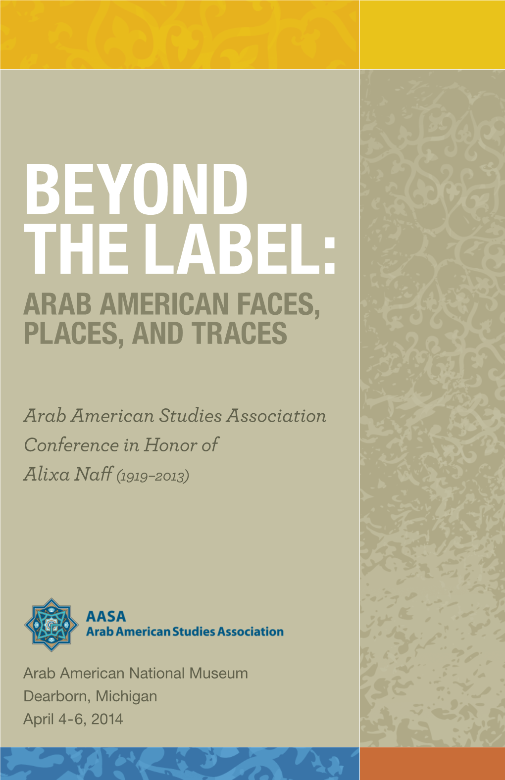 Arab American Faces, Places, and Traces