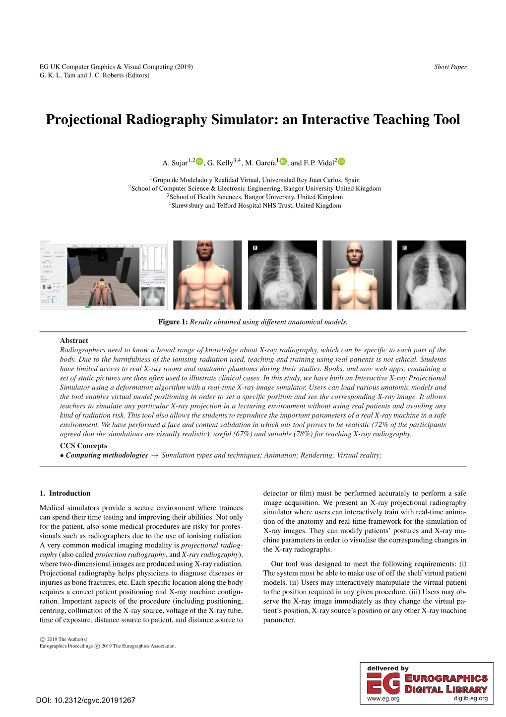 Projectional Radiography Simulator: an Interactive Teaching Tool