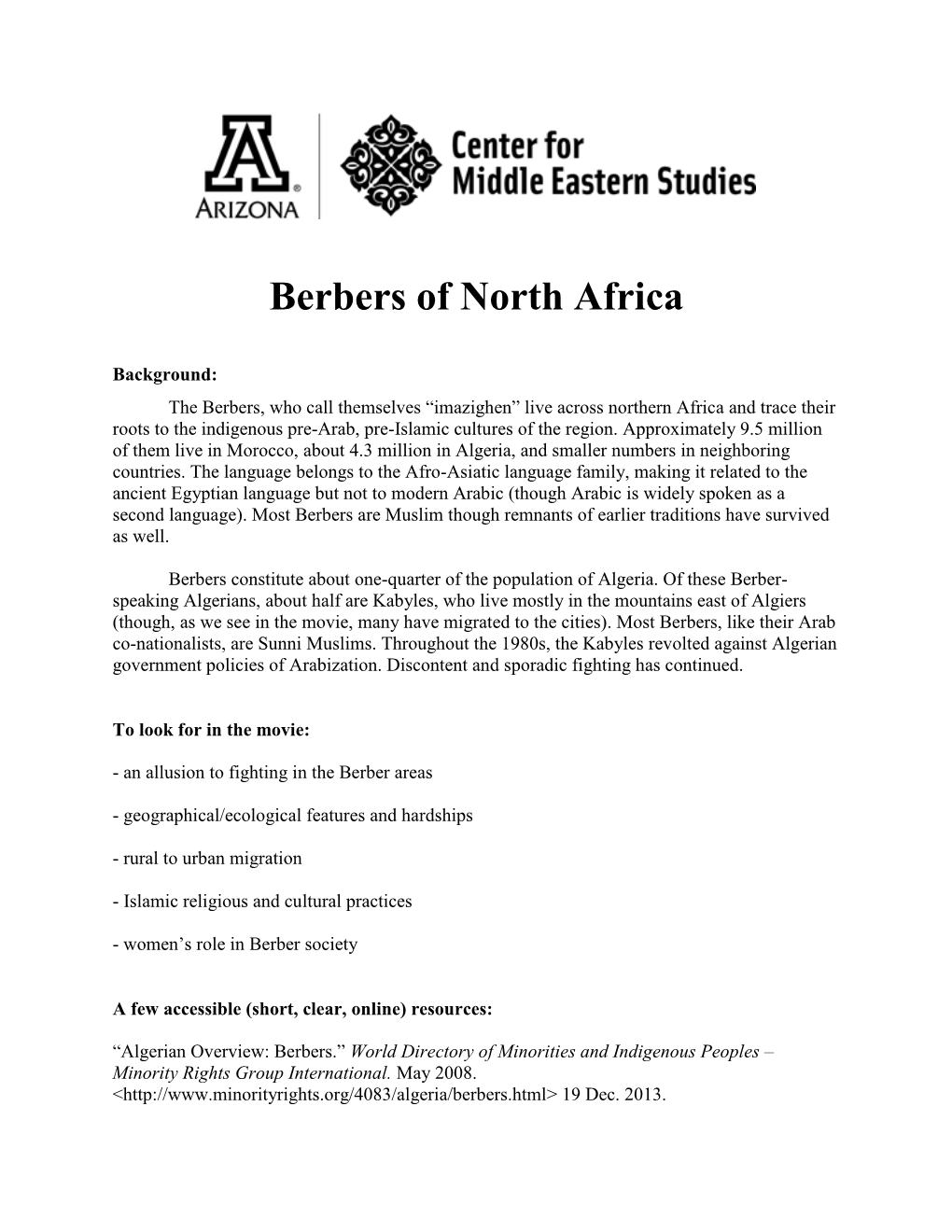 Berbers of North Africa