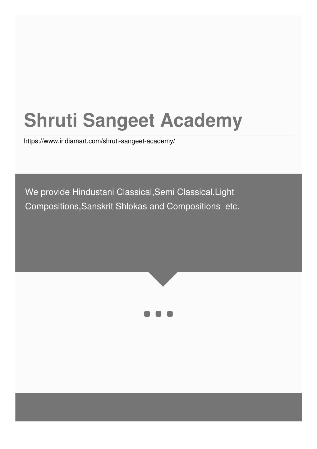Shruti Sangeet Academy