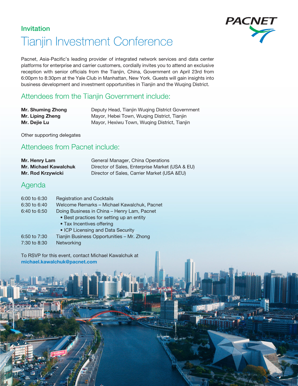 Tianjin Investment Conference