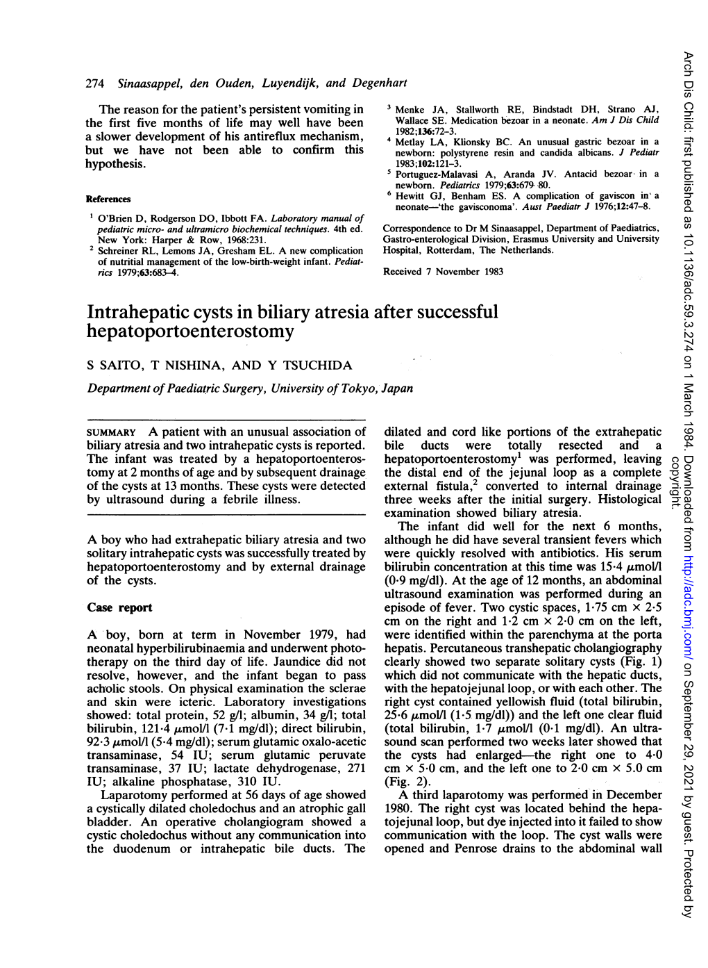 Intrahepatic Cysts in Biliary Atresia Aftersuccessful